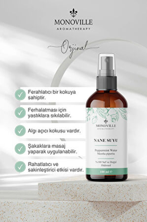 Nane Suyu Yastık Spreyi 100 ml ( Peppermint Water )