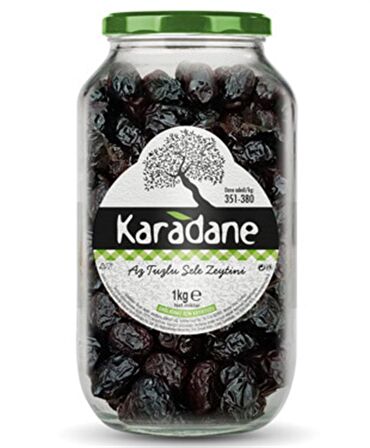 Karadane Az Tuzlu Sele Zeytini 351-380 Kalibre 1000 g e