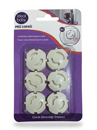 İdeal baby Priz Kapağı (6 lı Paket) - Çocuk Güvenliği Ürünü