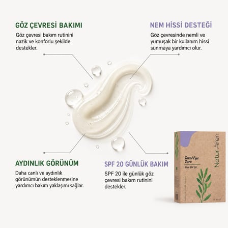 Göz Çevresi Bakım Kremi 20 SPF 15 ML