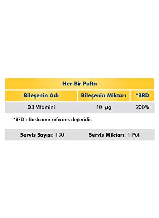 Voop Vitamin D3 400 IU Sprey-Damla 20 ml