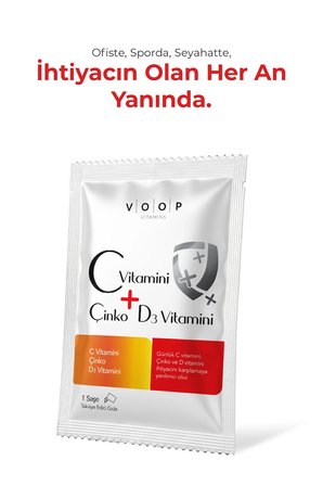 Voop C Vitamini, D3 Vitamini Ve Çinko 20 Saşe