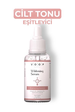 Voop Whitening Tüm Cilt Tipleri İçin Aydınlatıcı Alkolsüz Gece Leke Serumu  30 ml 