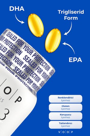 Voop Omega 3 Balık Yağı 500 mg 60 Kapsül