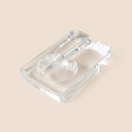 Alegre Glass Bore Puro Küllük - Şeffaf - 17x10 cm