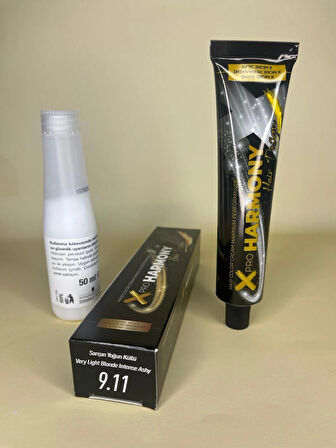 Xpro Harmony 9.11 Sarışın Yoğun Küllü 60 ML Saç Boyası