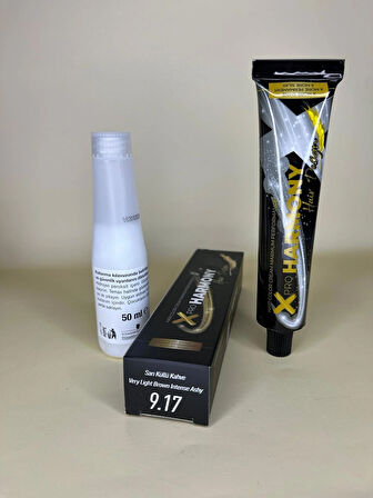 Xpro Harmony 9.17 Sarı Küllü Kahve 60ML Saç Boyası