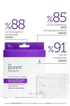 Microneedle Teknolojili Aydınlatıcı & İnce Çizgi Karşıtı Göz Altı Bandı / Patch