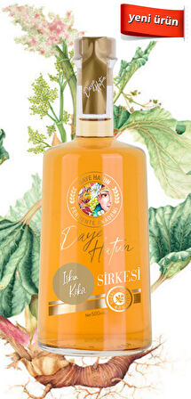 Işkın Kökü Sirkesi/rheum Ribes Vinegar (DOĞAL FERMENTE CANLI SİRKE/NAT. FERM/500 ML)