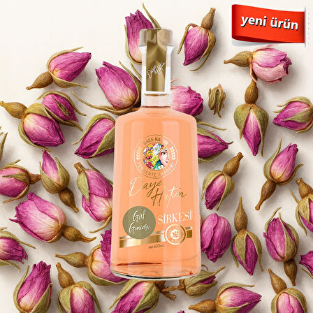 Gül Goncası Sirkesi / Rosebud Vinegar (Doğal Ferm. Canlı Sirke / Nat. Ferm. / 500 Ml)