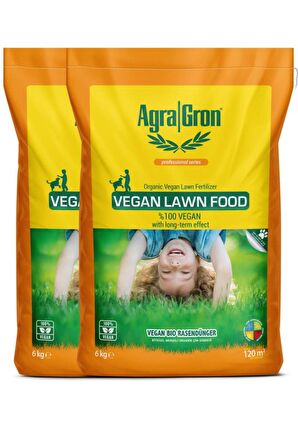 AGRAGRON VEGAN LAWN FOOD ÇİM GÜBRESİ TOZ FORM 2X6 KG