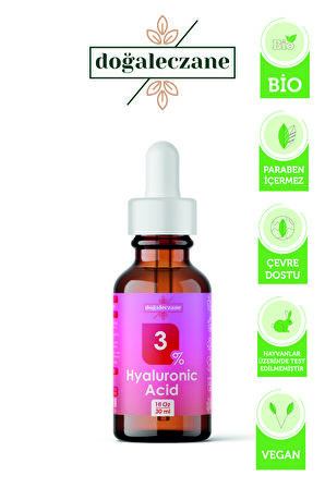 Hyaluronik Asit %3 +  | Hyaluronic  Acid Nemlendirici Kırışıklık Karşıtı Hyaluronik Asit %3 Serum