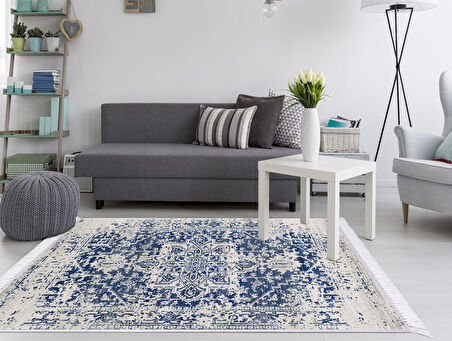 Dekoreko İpek Halı Dijital Saçaklı 2069 Desen 1