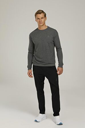 Sn90 Basıc C-neck Sweatsh Gri Erkek Sweatshirt