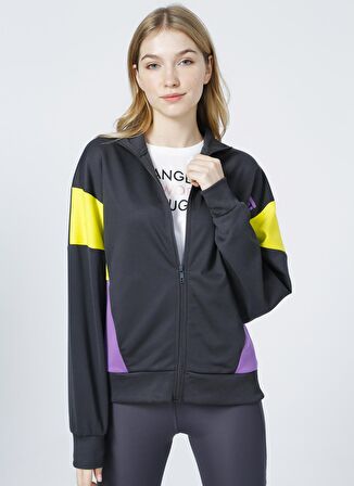 Hummel HMLBEITRIS ZIP JACKET Füme Kadın Zip Ceket