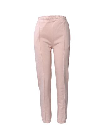 Hummel 931401-1051 Yüksek Bel Jogger Düz Pembe Kadın Eşofman Altı