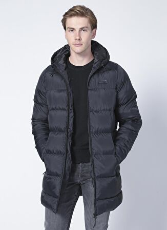 Hummel Hmlcassandery Gömlek Yaka Normal Kalıp Siyah Erkek Şişme Mont