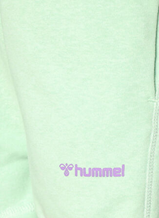 Hummel Yeşil - Beyaz Kız Çocuk Kısa Regular Fit Baskılı Şort 931670-2063 HMLQIYANA SHORTS