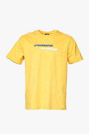 Hummel Hmldivide Ss Erkek Sarı T-Shirt 911794-2523