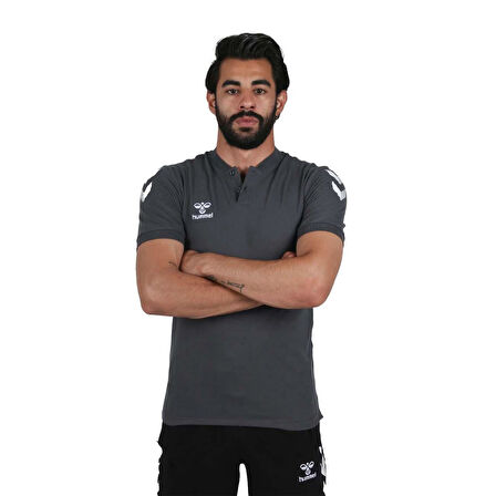 Hummel 912058 Armin Pamuklu Bebe Yaka Tişört Antrasit