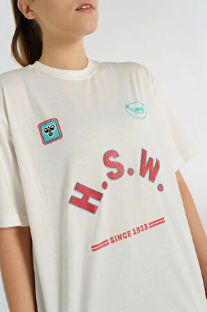 HUMMEL HMLNELL OVERSIZE t-shirt S/S KADIN KISA KOL t-shirt