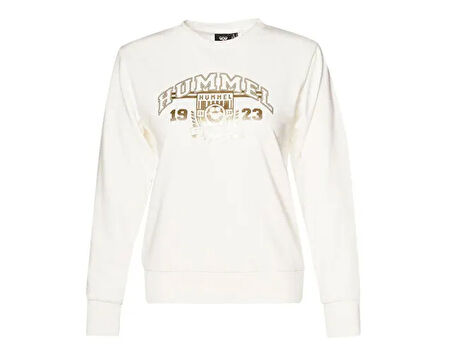 Hummel Lenes Sweatshirt Kadın Günlük Sweatshirts 922247-9003 Beyaz