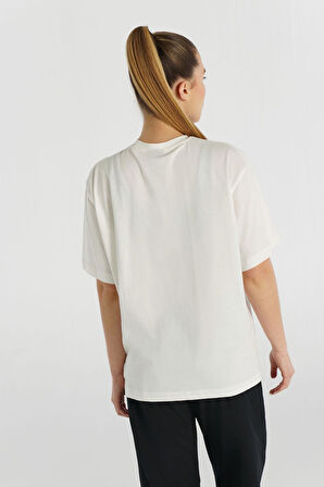 Hummel 912150-9003 Patez Oversize Kadın Spor Tişört