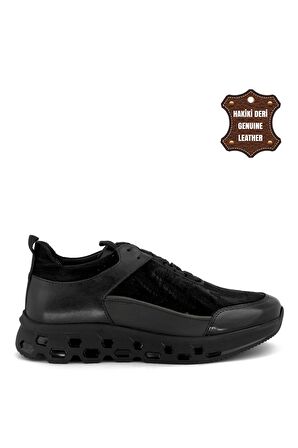 Marcomen 18316 Erkek Hakiki Deri Casual Ayakkabı Siyah