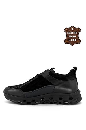 Marcomen 18316 Erkek Hakiki Deri Casual Ayakkabı Siyah