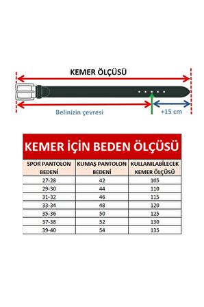 Pierre Cardin PC351 Erkek 3,5 cm Hakiki Deri Kemer Kahverengi