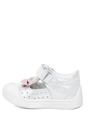 Minican NN İ 10 İlk Adım Kız Çocuk Hakiki Deri Casual Ayakkabı Gümüş