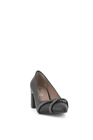 Elit Mst934C Kadın Topuklu Ayakkabı Siyah