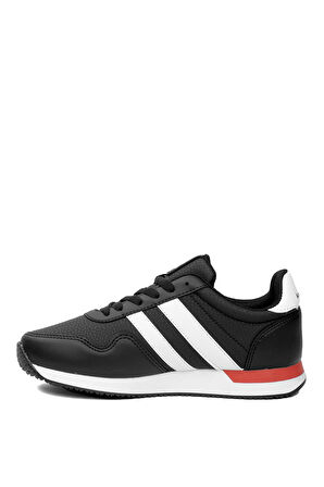Kinetix 101781463 4W Piero PU W 4PR Kadın Klasik Sneaker Siyah - Beyaz
