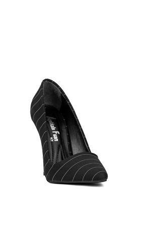 Elit Mst1920S Kadın Saten Stiletto Siyah