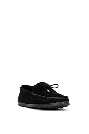 Elit ALF04S Erkek Hakiki Deri Loafer Ayakkabı Siyah