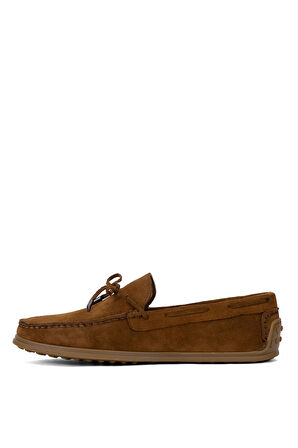 Elit ALF04S Erkek Hakiki Deri Loafer Ayakkabı Taba