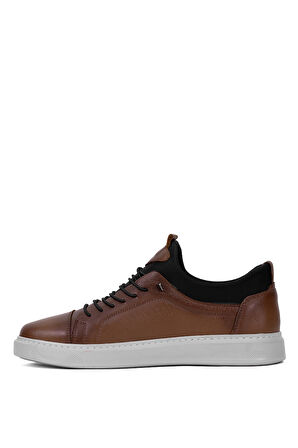 Elit GMZ818C Erkek Hakiki Deri Ortopedik Casual Ayakkabı Taba