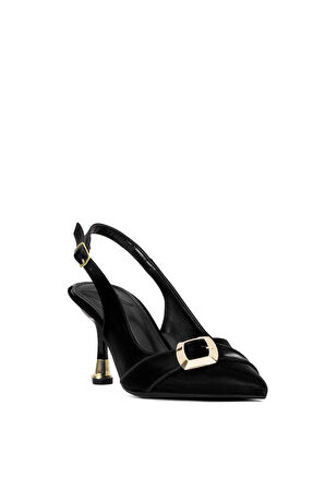 Elit CMR231T Kadın Klasik Topuklu Ayakkabı Siyah