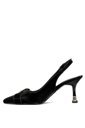 Elit CMR231T Kadın Klasik Topuklu Ayakkabı Siyah