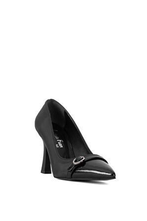 Elit Mst1385V Kadın Klasik Topuklu Ayakkabı Siyah