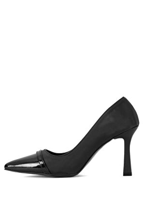 Elit Mst1385V Kadın Klasik Topuklu Ayakkabı Siyah