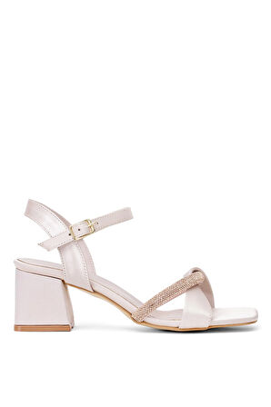 Elit Brk2016S Kadın Tokalı Klasik Topuklu Ayakkabı Ten