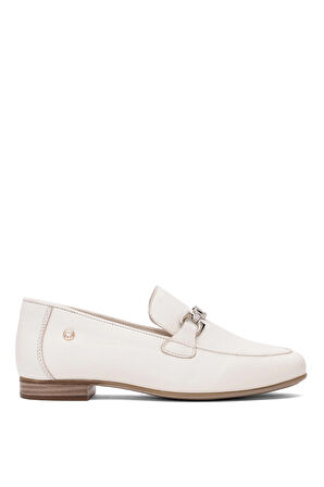 Mammamia D25YA-3090 Kadın Hakiki Deri Casual Ayakkabı Kemik