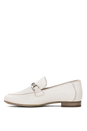 Mammamia D25YA-3090 Kadın Hakiki Deri Casual Ayakkabı Kemik