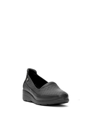 Mammamia D25YA-3240 Kadın Hakiki Deri Casual Ayakkabı Siyah