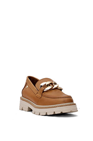 Mammamia D25YA-3690 Kadın Hakiki Deri Casual Ayakkabı Taba