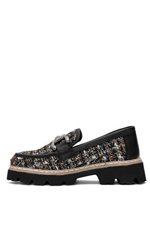 Mammamia D25YA-3770 Kadın Hakiki Deri Casual Ayakkabı Siyah