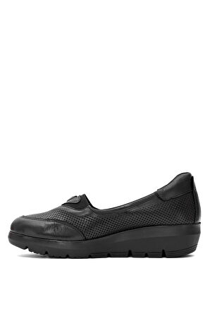 Mammamia D25YA-7450 Kadın Hakiki Deri Casual Ayakkabı Siyah