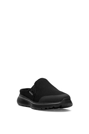 King Paolo H1211 Sandalet New Erkek Memory Foam Sabo Terlik Siyah