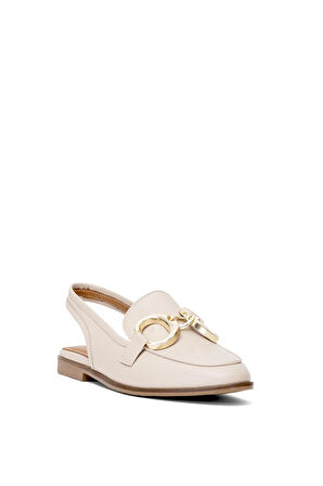 Elit Rch015-R2032 Kadın Hakiki Deri Casual Ayakkabı Bej